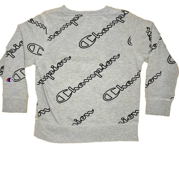 Champion Boys Size 5 Gray Pullover Sweater Champion Gray sweater - Picture 2 of 8